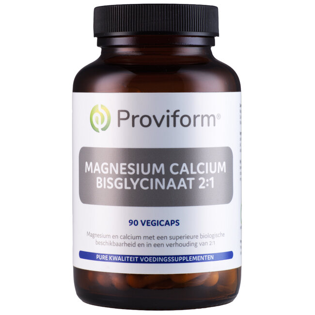 Proviform Magnesium Calcium Bisglycinate 2:1 & D3 90 Vegetarian Capsules