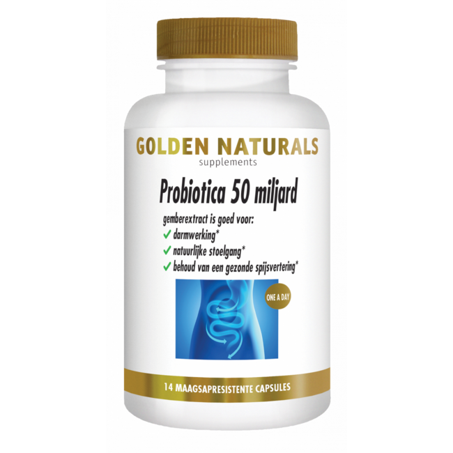Golden Naturals Probiotici 50 miliardi 14 Capsule Vegetali