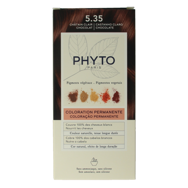 Phyto Paris Phytocolor Kollektion 5.35 Hellbraun Schokolade, 1 Stück