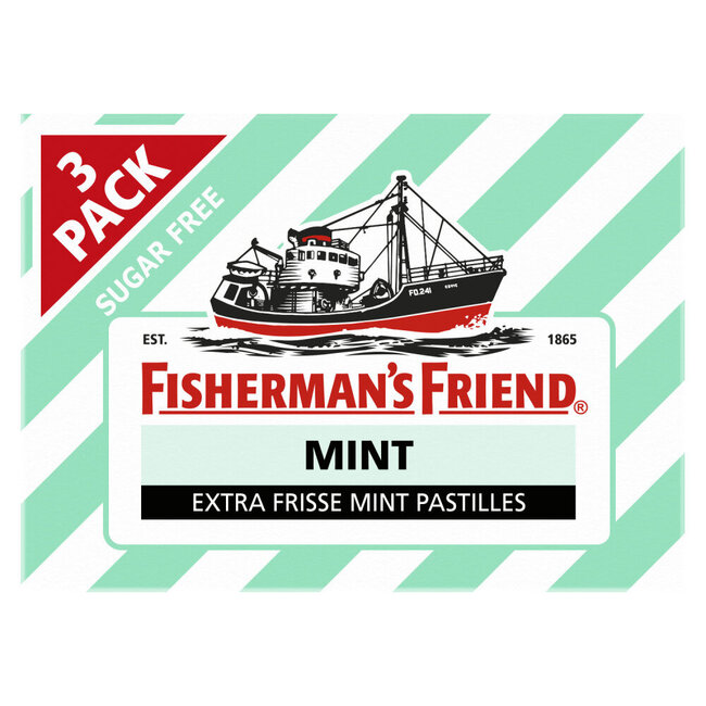 Fisherman's Friend Mint Sugar-Free 3-pack 25g