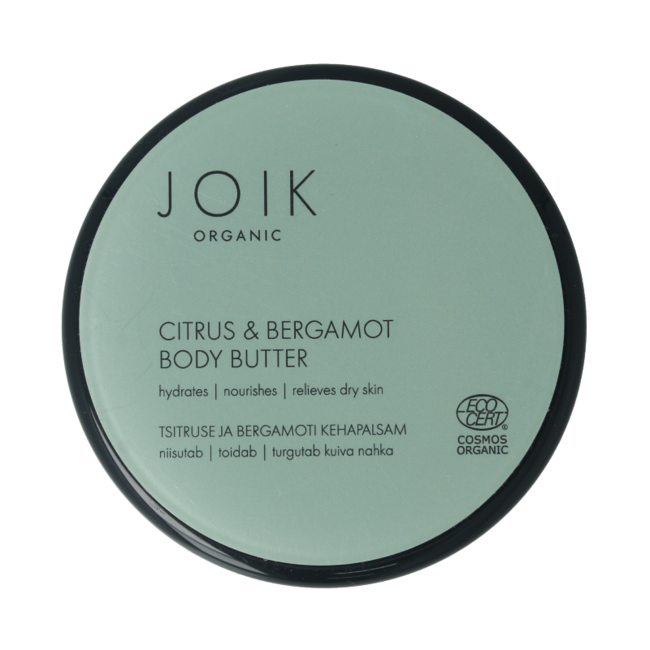 Burro corpo Joik Organics Agrumi & Bergamotto biologico vegano 150 Millilitri