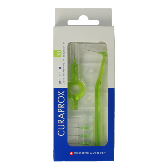 Szczoteczki międzyzębowe Curaprox Prime start 11 jasnozielone 5.0 mm (5 szt.)