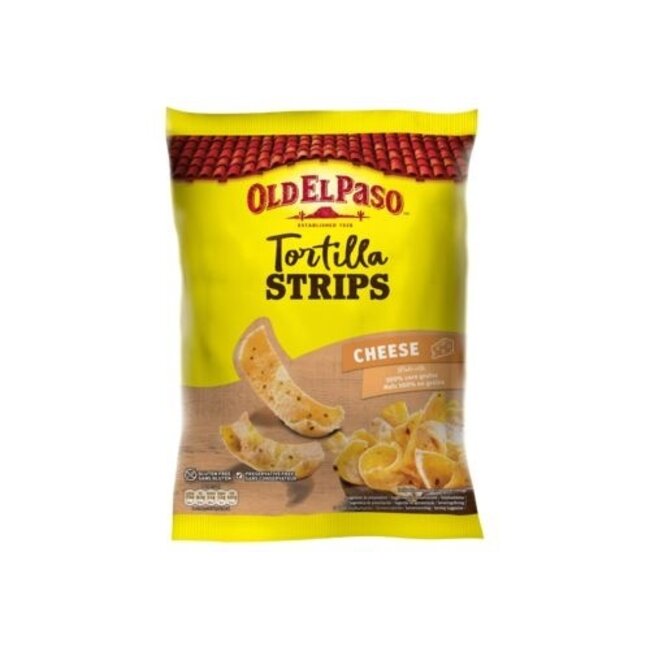 Strisce di Tortilla al Formaggio Old El Paso 185 Grammi