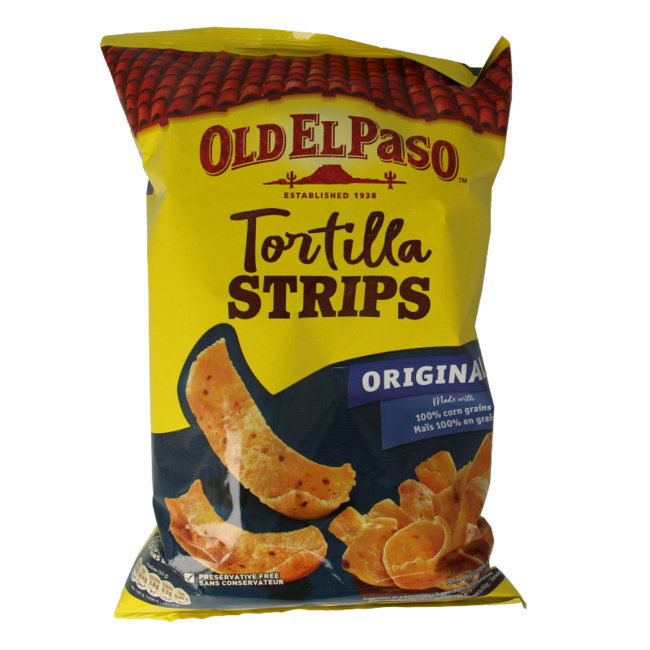 Old El Paso Tortilla Strips Original 185g