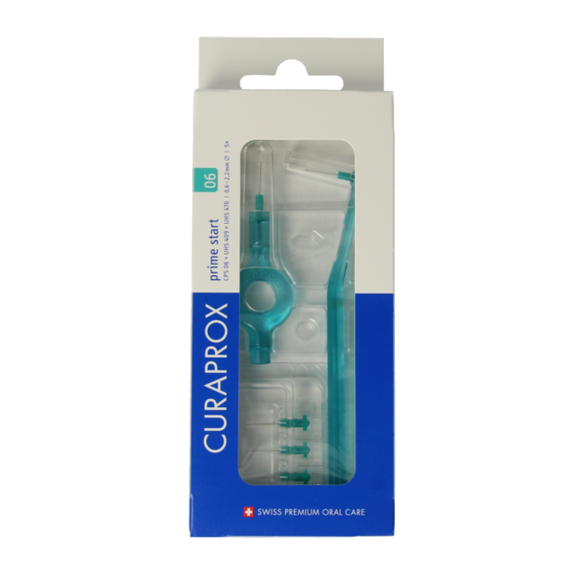 Set de cepillos interdentales Curaprox CPS 06 prime start turquesa 2,2 mm 1 set