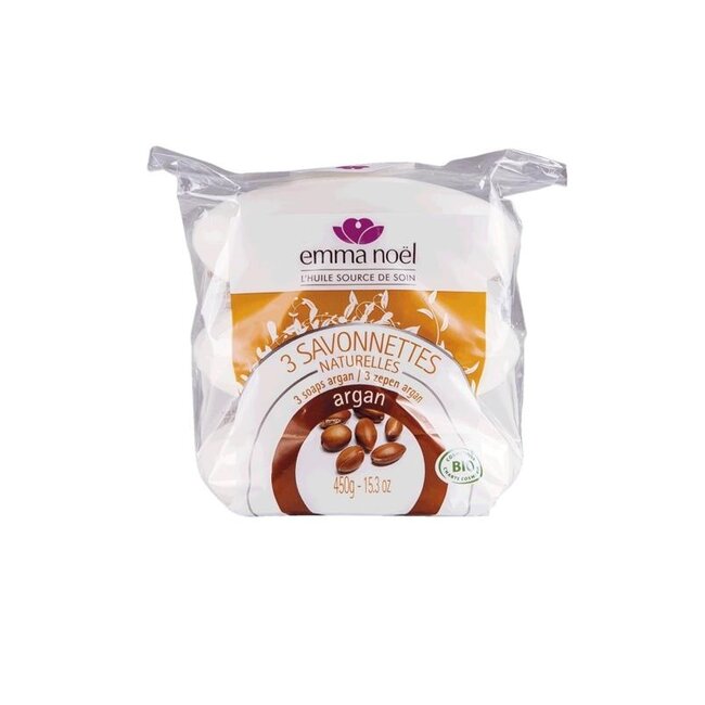 Emma Noël Savon à l'Argan Bio - Lot de 3