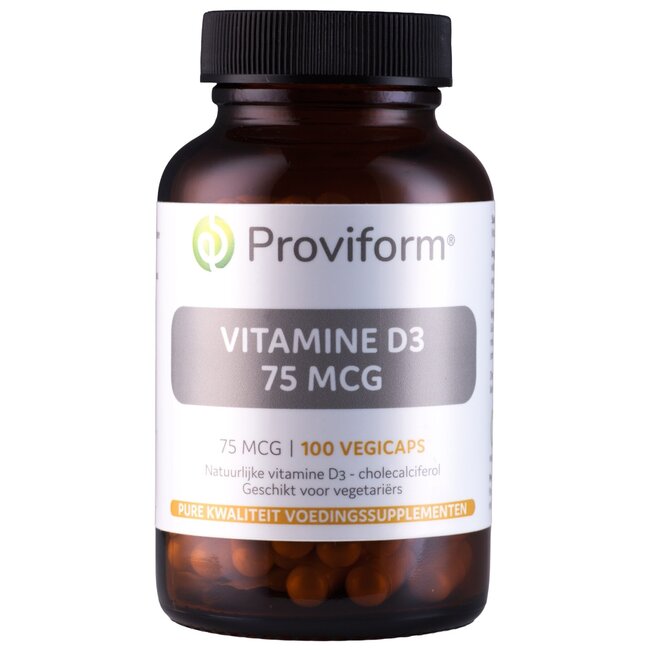 Proviform Vitamine D3 75 mcg 100 gélules végétales