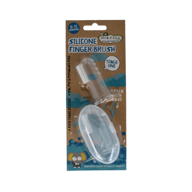 Silicone finger brush 2 Stuks