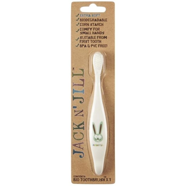 Brosse à dents bio Jack N Jill lapin extra douce 1 pièce
