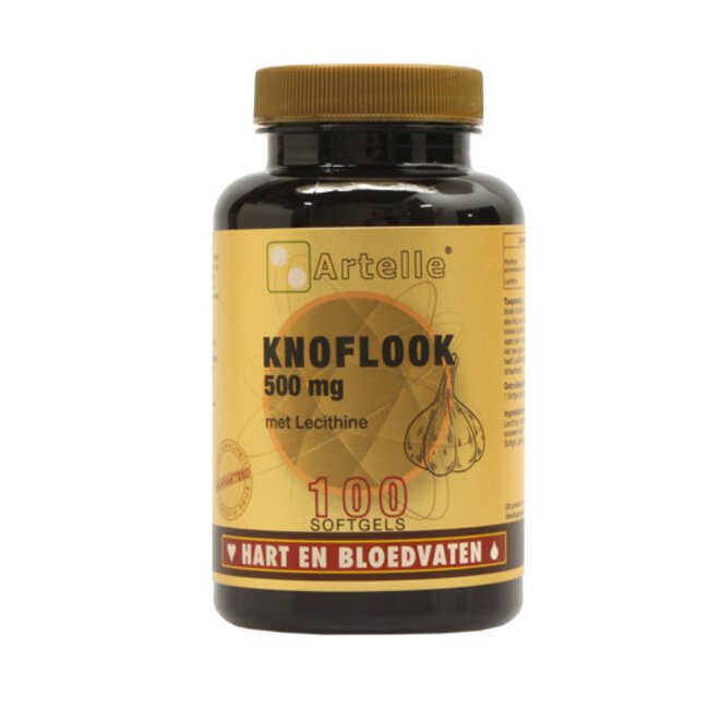 Artelle Knoflook 500mg + 250mg lecithine 100 Softgels
