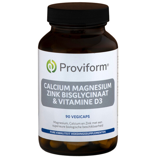 Proviform Calcio Magnesio Zinco Bisglicinato & D3 90 Capsule Vegetariane