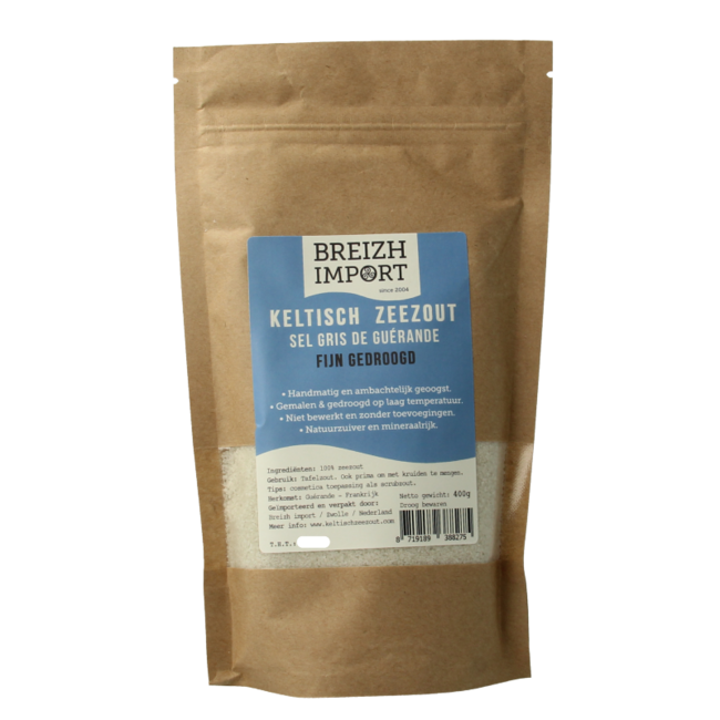 Fijn keltisch zeezout 400 Gram