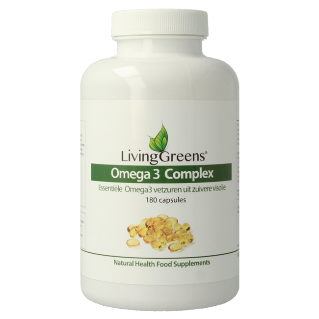 Livinggreens Kompleks Oleju Rybiego Omega 3, 180 Kapsułek