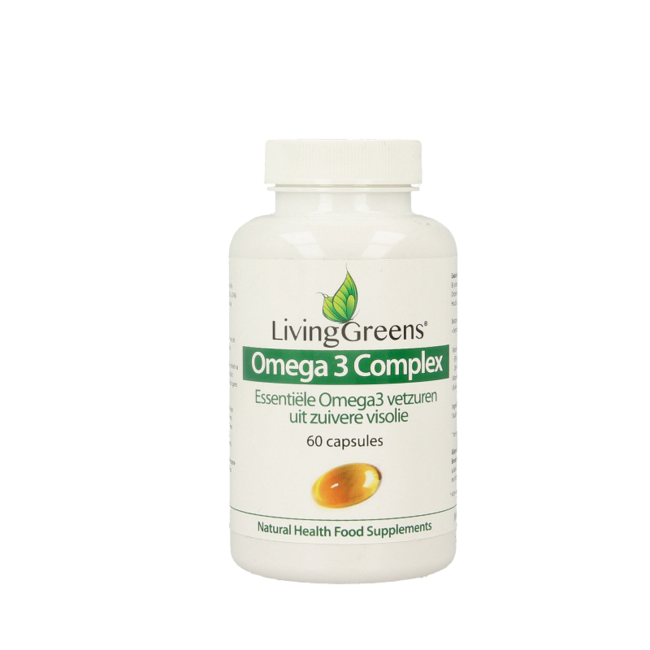 Livinggreens Omega 3 complejo de aceite de pescado 60 cápsulas