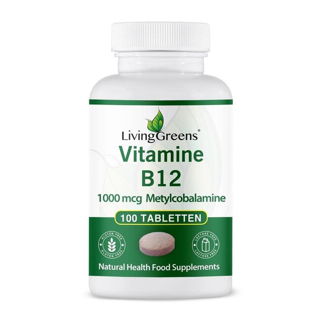 Livinggreens Vitamin B12 Methylcobalamin 1000mcg 100 Tablets