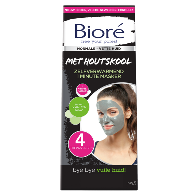 Biore Self-Heating 1 Minute Mask 4 Pack