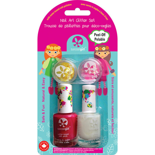 Esmalte de uñas Suncoat Girl Cheerleader no tóxico, set de 1
