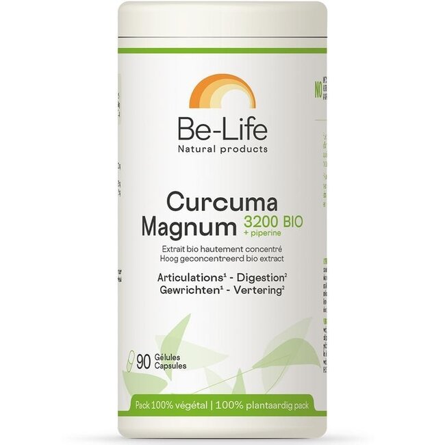 Be-Life Cúrcuma magnum 3200 + piperina bio 90 cápsulas blandas