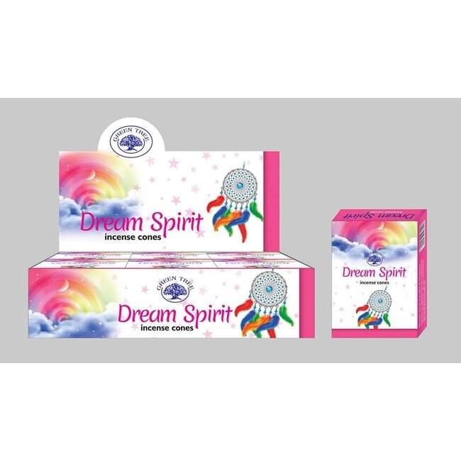 Incienso en conos Green Tree Dream Spirit, 10 unidades