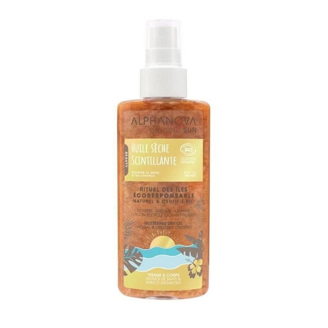 Alphanova Sun Aceite seco brillante bio orgánico 125 ml