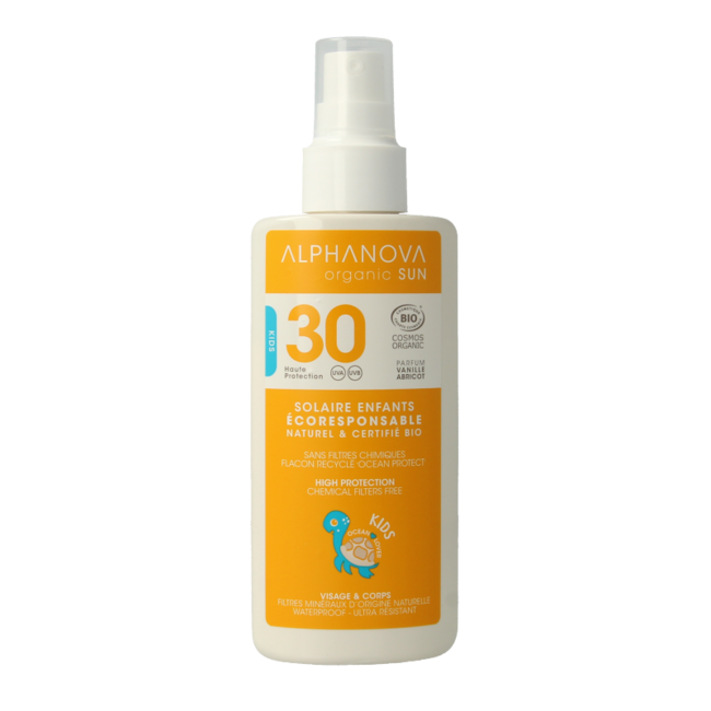 Alphanova Sun Sun bio kids spray SPF30 vegan 125 Milliliter