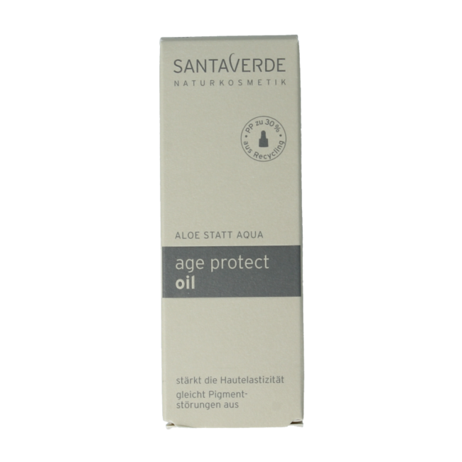 Santaverde Aloe vera age protect huile pour le visage 30 ml