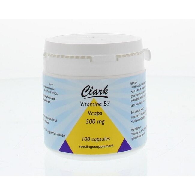 Vitamina B3 nicotinamida 500 mg 100 cápsulas