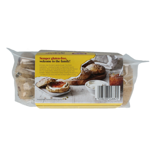 Afbakbroodjes trio glutenvrij 300.00 Gram