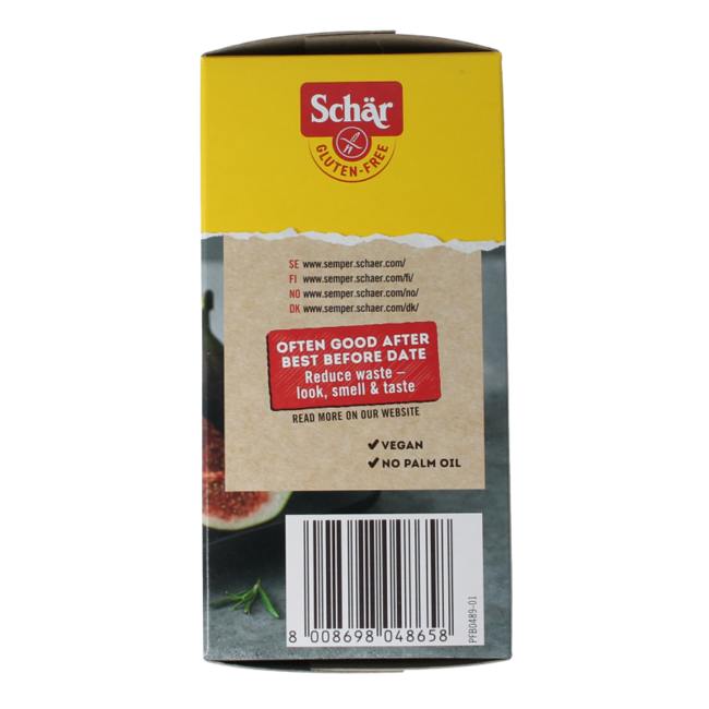 Knackebrod rozemarijn zout glutenvrij 230.00 Gram