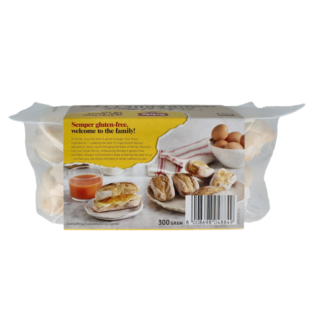 Baguettes mini glutenvrij 300.00 Gram