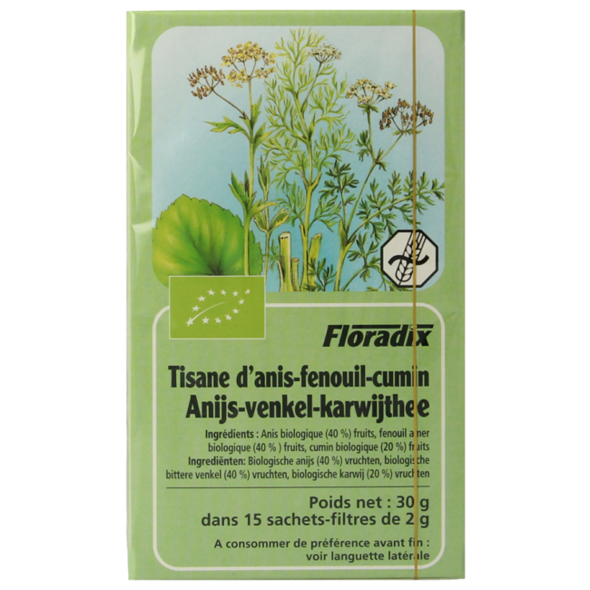 Salus Organic Aniseed Fennel Caraway Tea 15 Bags