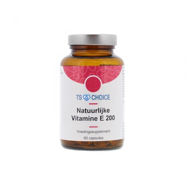 TS Choice Vitamina E 200 UI d-alfa-tocoferol 60 cápsulas