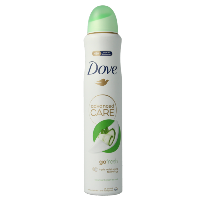 Dove Deodorante spray cetriolo e tè verde 200 Millilitri