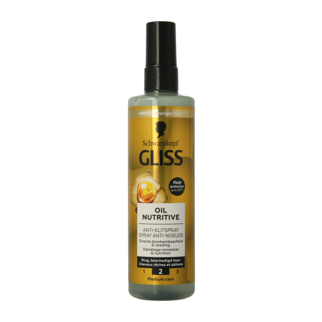Gliss Kur Spray Anti-Nodi Olio Nutritivo 200 Millilitri