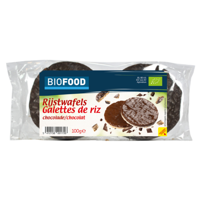 Damhert Rijstwafels choco bio 100 Gram