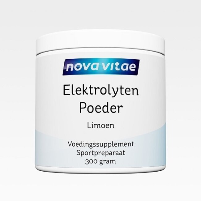 Nova Vitae Électrolytes en poudre citron vert 300 g