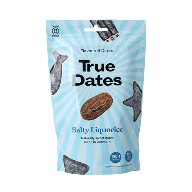 True Dates Salty Liquorice 100g