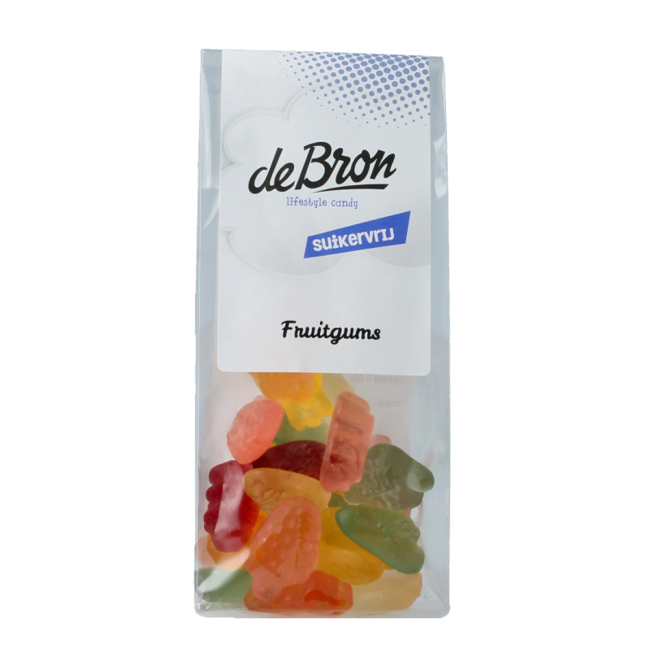 De Bron Gommes aux fruits sans sucre 90 g
