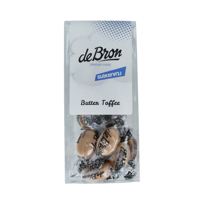 Toffee de mantequilla De Bron sin azúcar 65 g