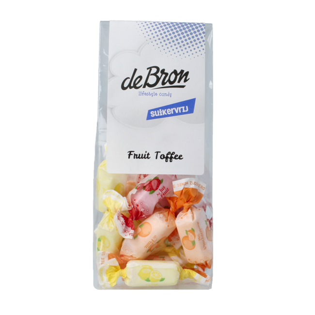 De Bron Frucht-Toffee zuckerfrei 70 Gramm