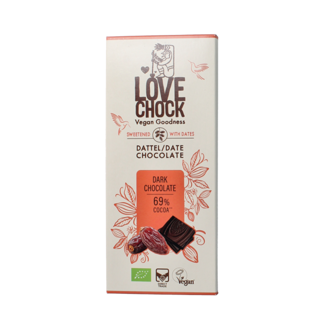 Lovechock Cioccolato Fondente Biologico 70 Grammi