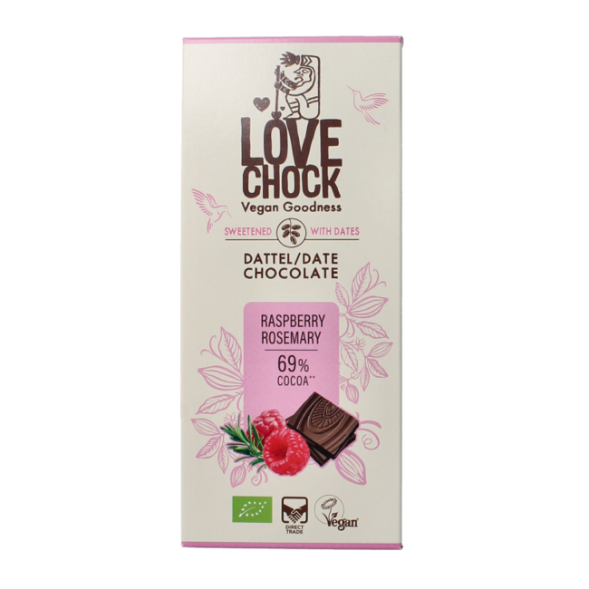 Lovechock Raspberry Rosemary Organic 70g