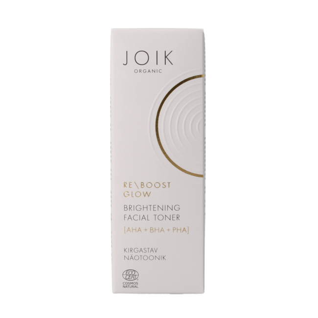 Tónico facial iluminador Joik Organics Re-boost glow 100 ml