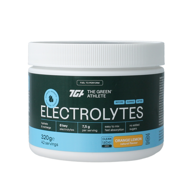 Elektrolity The Green Athlete pomarańcza-cytryna 320 Gramów
