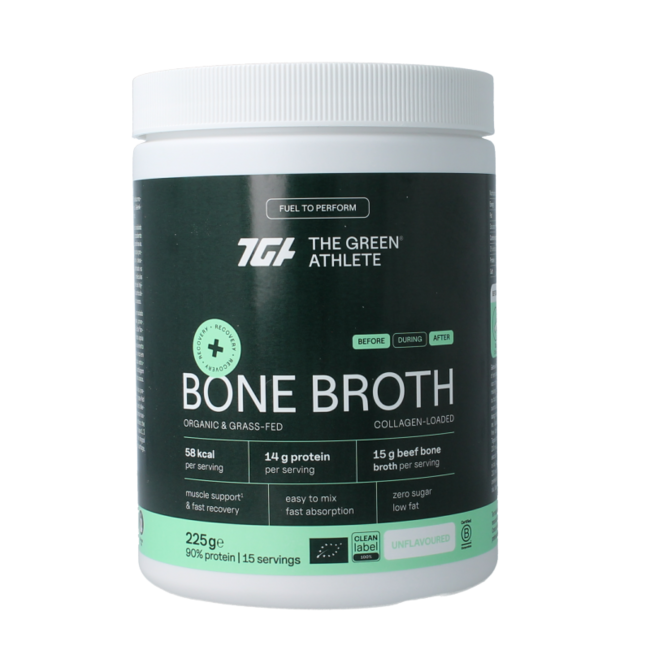 The Green Athlete Bouillon d'os de bœuf bio 225 Grammes