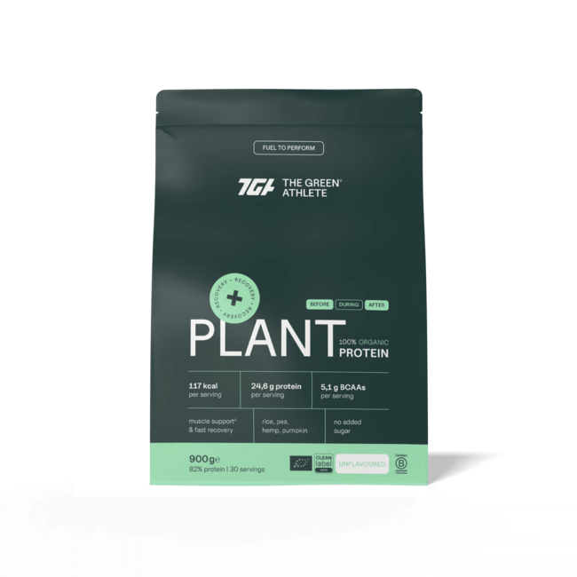 The Green Athlete Protéine végétale naturelle bio 900 g