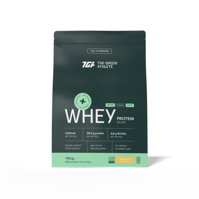 The Green Athlete Whey Protein Isolat Vanille 750 Gramm
