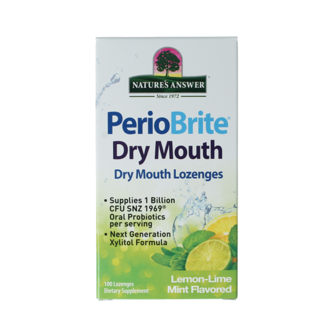 Natures Answer PerioBrite dry mouth lozenges 100 Zuigtabletten