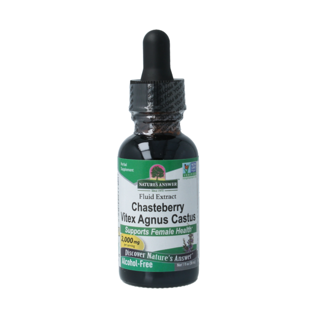 Natures Answer Ekstrakt z niepokalanka pospolitego (Vitex agnus castus) 1:1, bezalkoholowy, 30 ml
