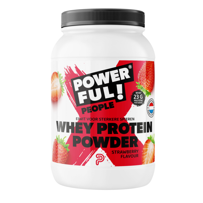 Powerful People Whey Protein Powder Strawberry 400g